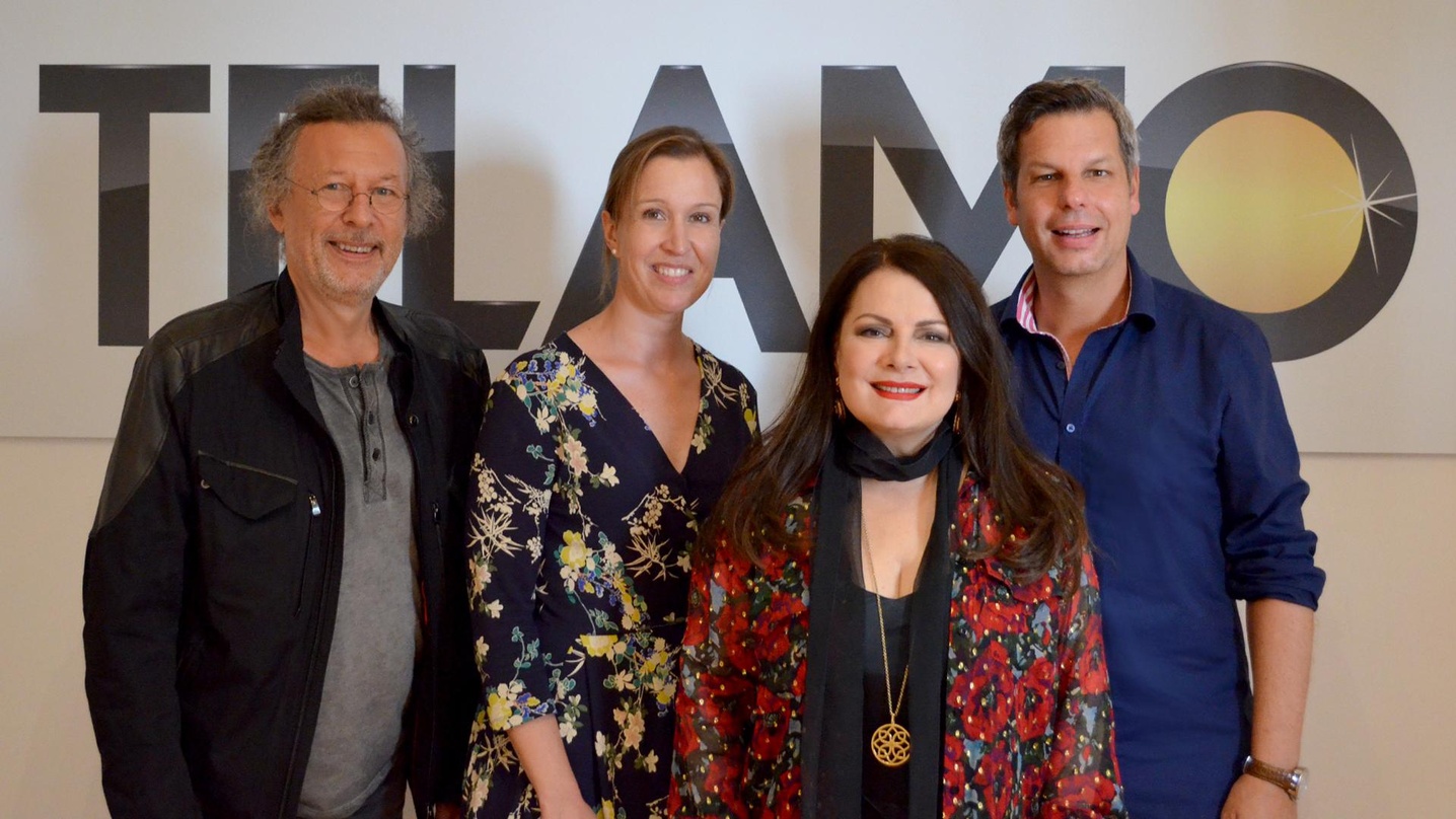 Neue Partner (von links): Michael Klöckner (Management Marianne Rosenberg), Birte Goldbrunner, Marianne Rosenberg und Ken Otremba (Telamo)