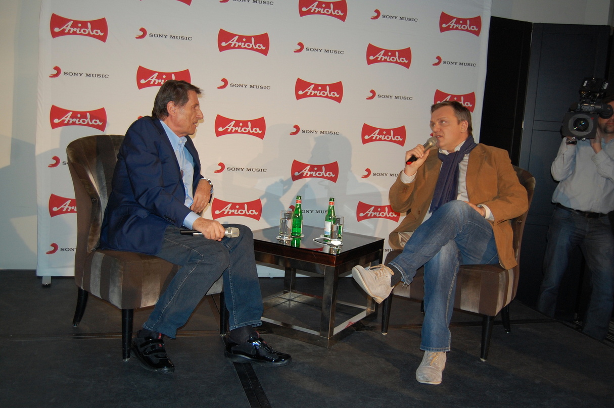 Bei der Albumpräsentation in Berlin: Udo Jürgens (links) und Hape Kerkeling