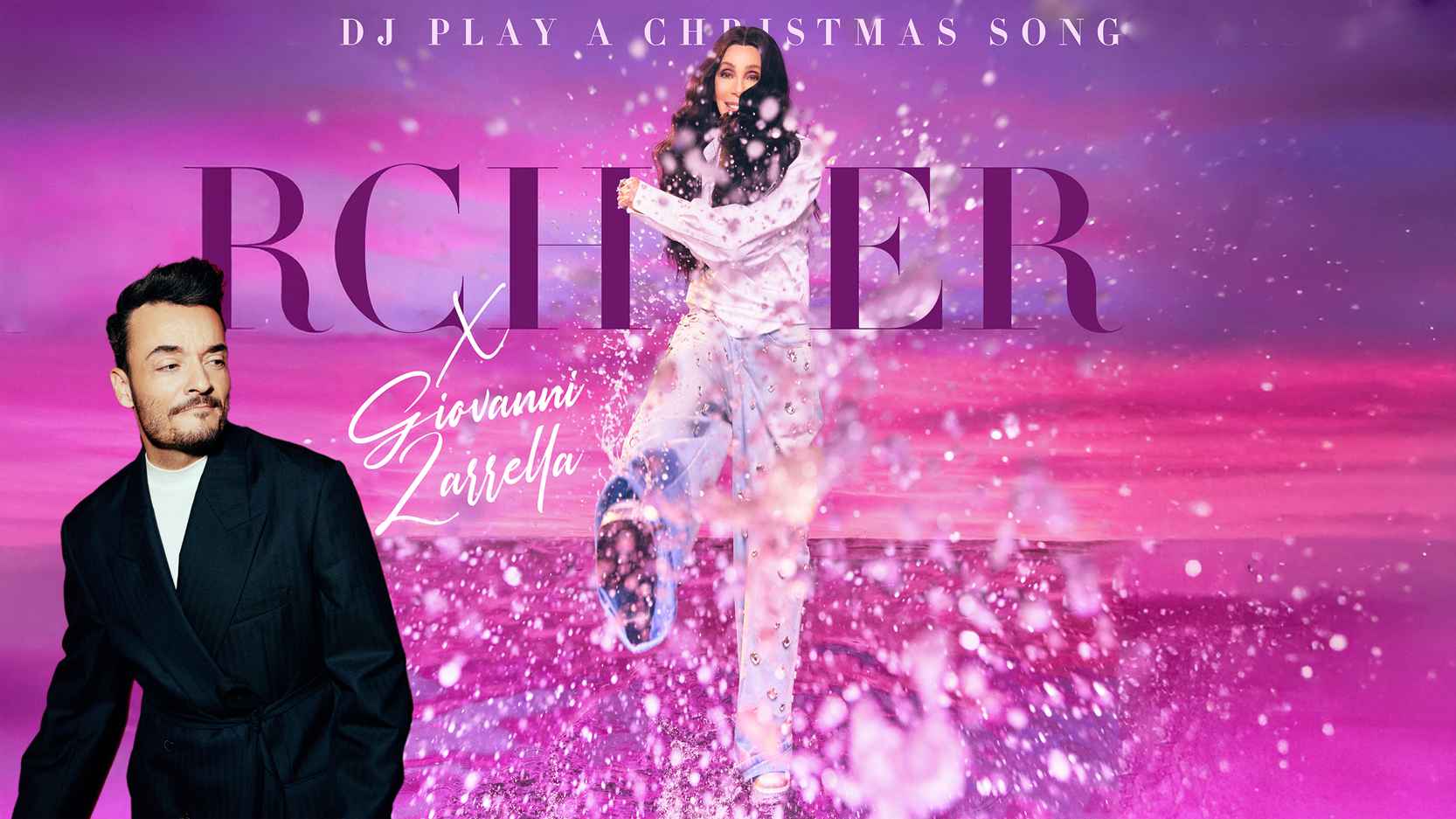 Singen gemeinsam auf der Single "DJ Play A Christmas Song": Cher und Giovanni Zarrella.