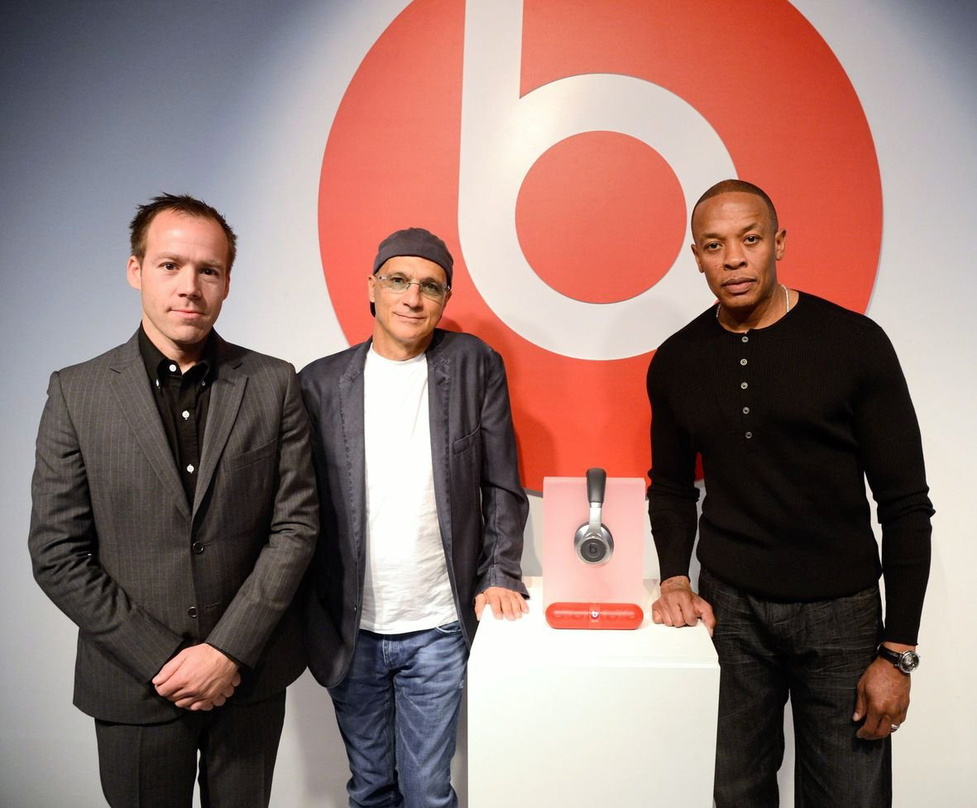 Führen MOG künftig ohne David Hyman: Die Beats-Macher Luke Wood, Jimmy Iovine und Dr. Dre, hier bei einer Präsentation im Oktober 2012
