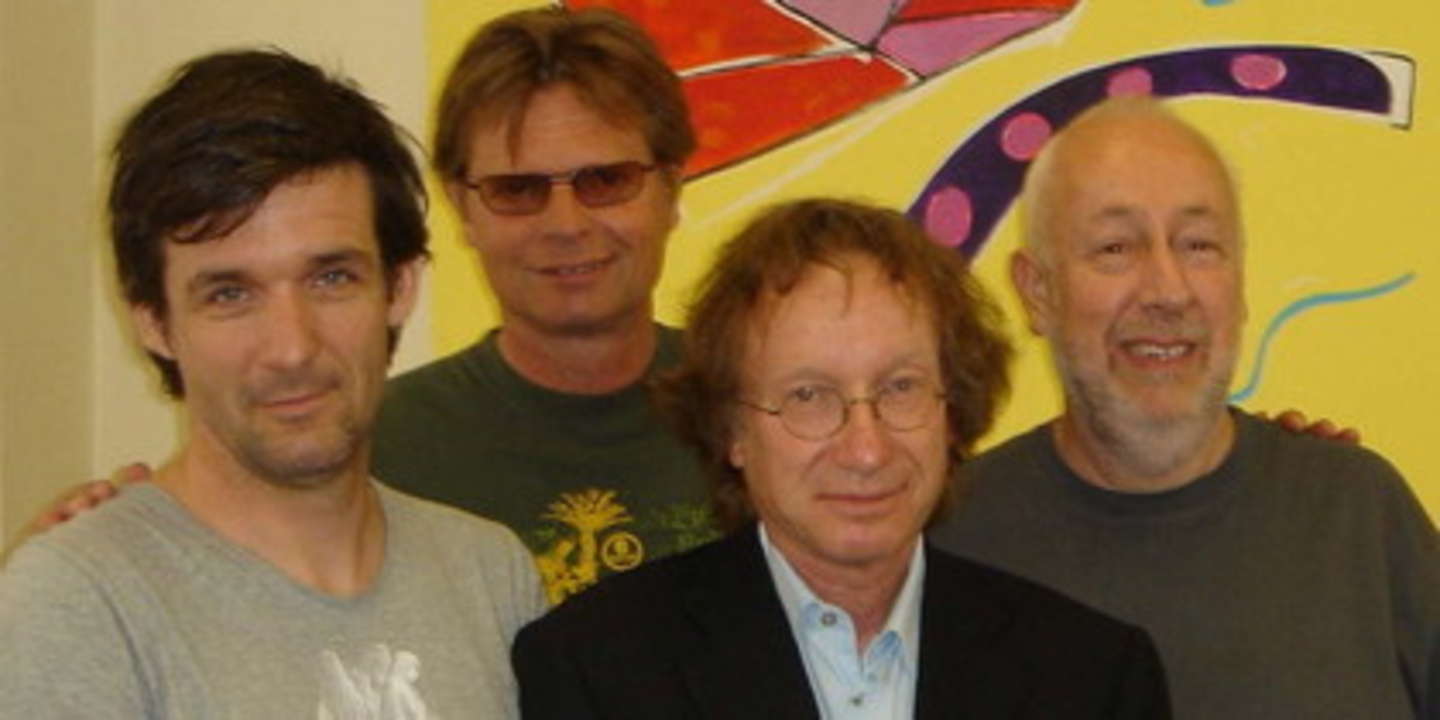 Machen weiter Front gegen Sony BMG (v.r.n.l.): Die Impala-Vertreter Martin Mills, Patrick Zelnik, Hein van der Ree und Horst Weidenmüller