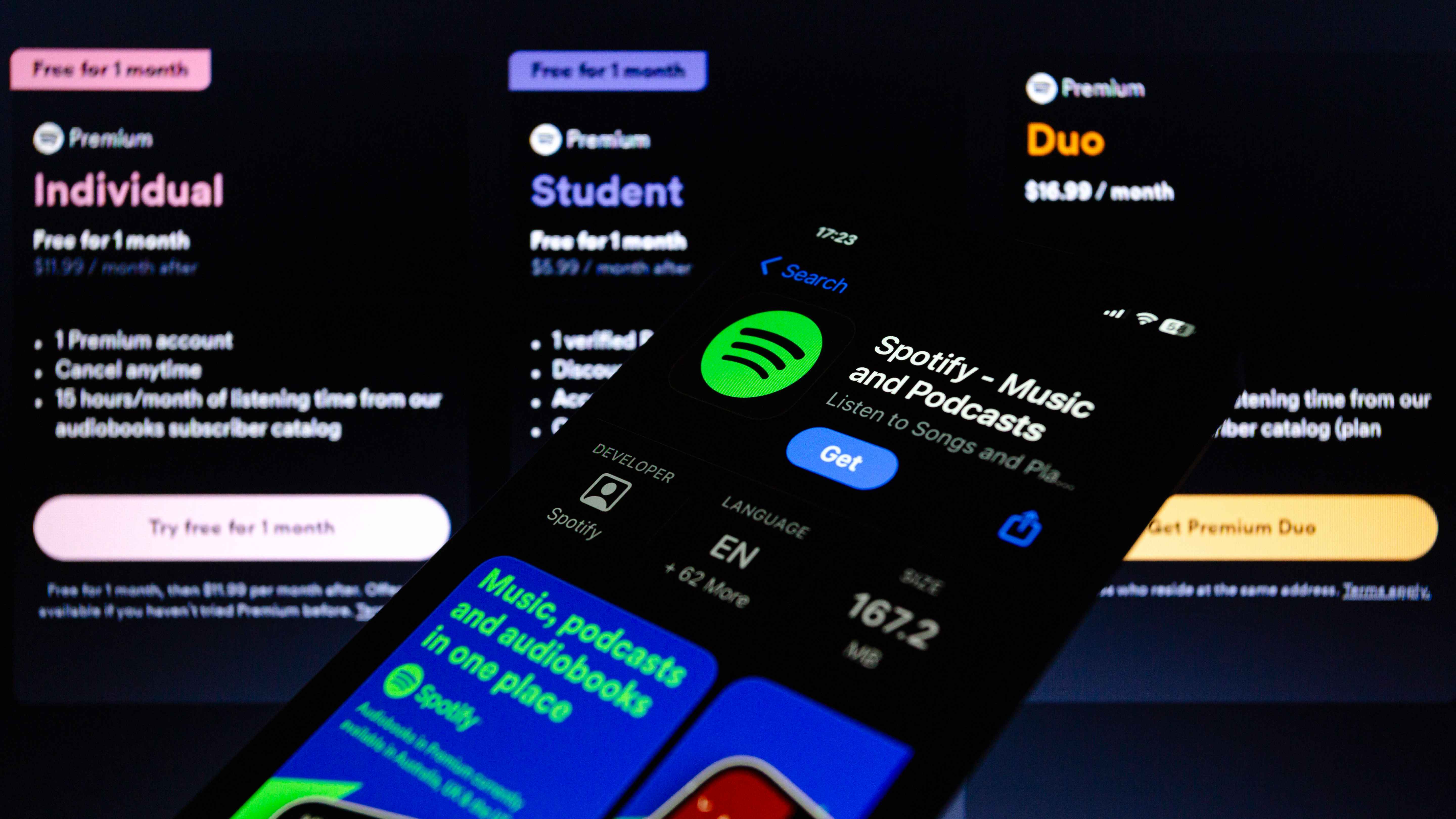 Passt den Umfang und Preis seines Angebots an: Spotify.