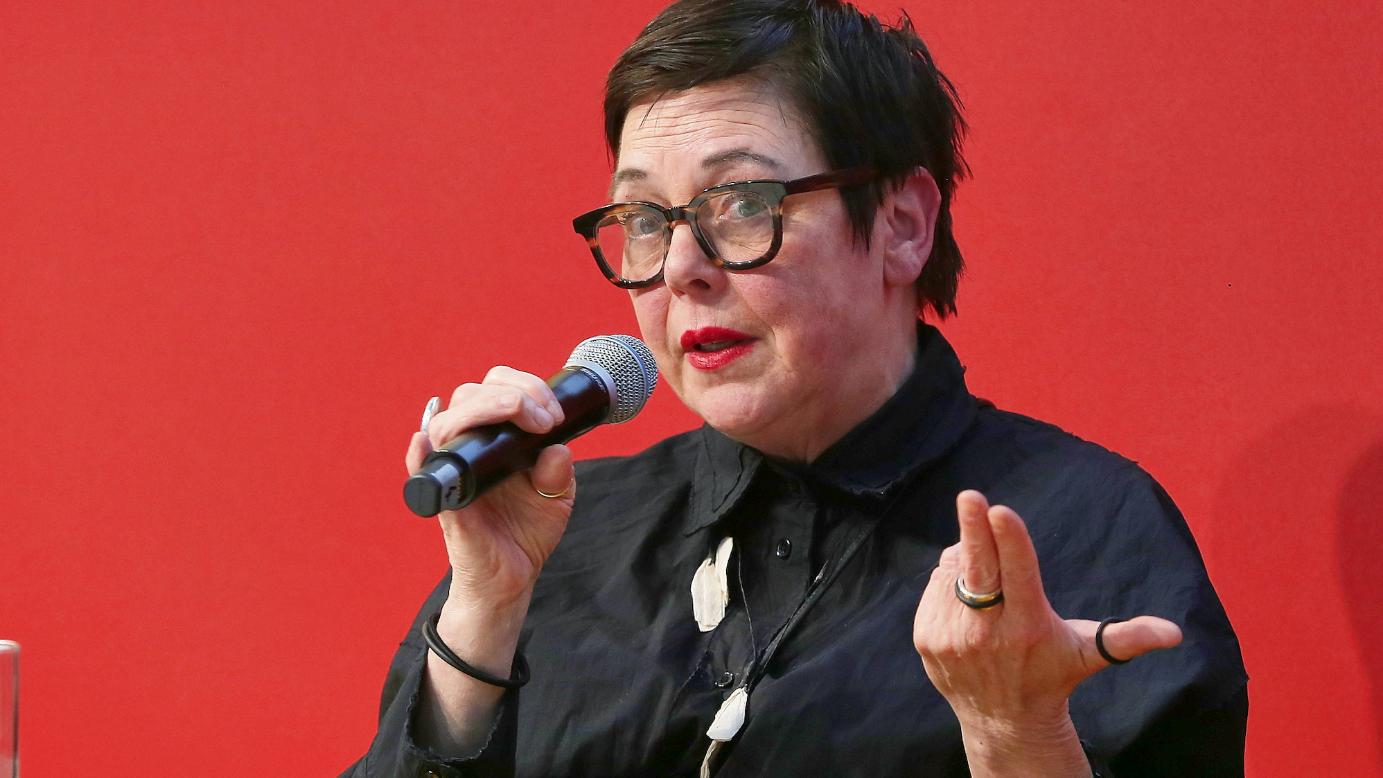 Warnt vor einer "existenziellen Bedrohung" für die europäische Kreativwirtschaft: Katharina Uppenbrink, Geschäftsführerin der Initiative Urheberrecht, hier im März 2025 bei einem Auftritt ...