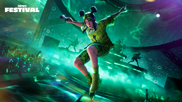 8804a3a8 dfd2 4873 9f9c 59df6423ab68 Ist in Fortnite Festival Saison 3 eine Ikone: die virtuelle Billie Eilish.