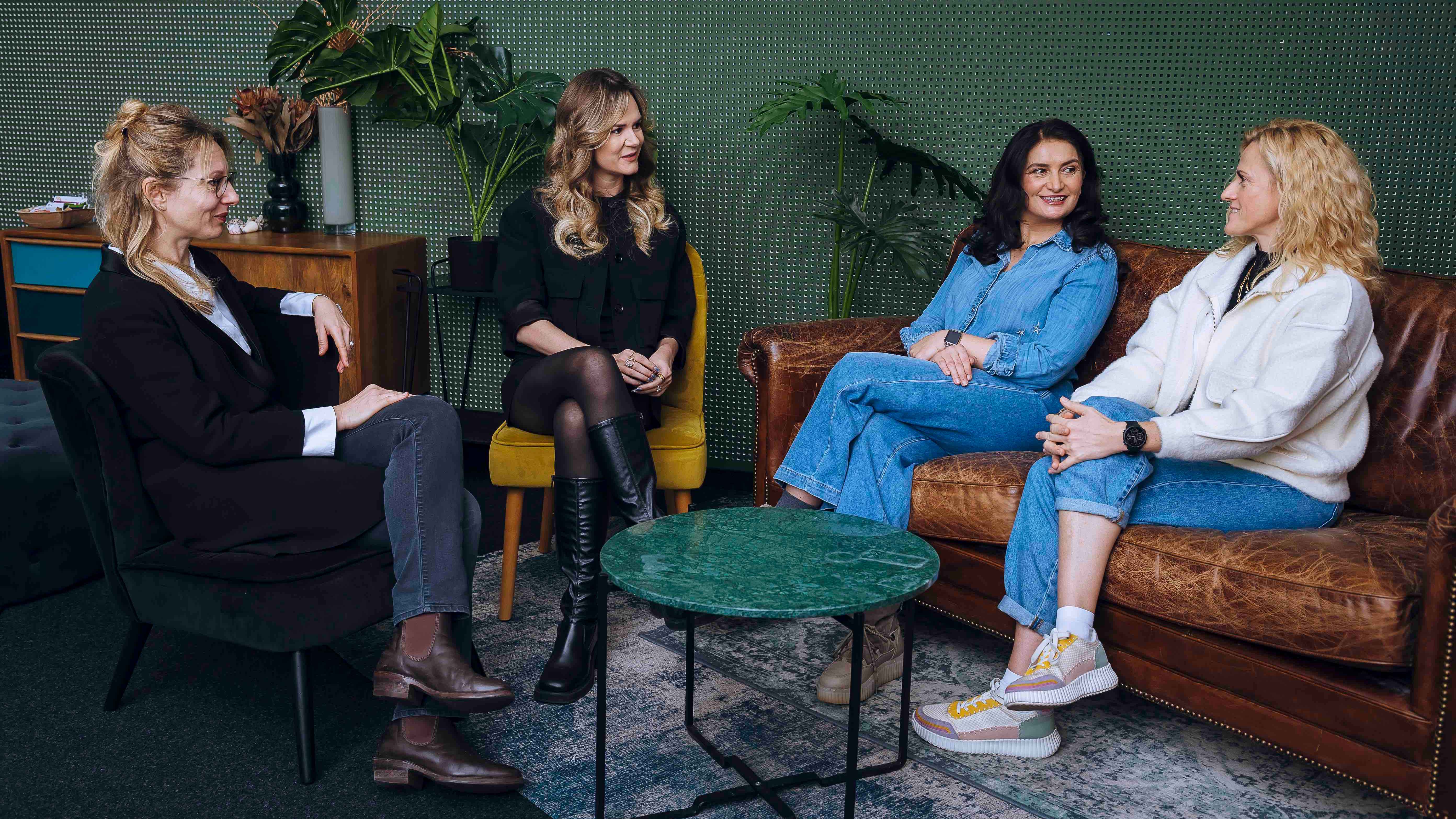 Bildeten eine Frauentagsrunde (von links): Annette Gentz, Laura Markgraf, Milijana Gojic und Linda Wunderlich.
