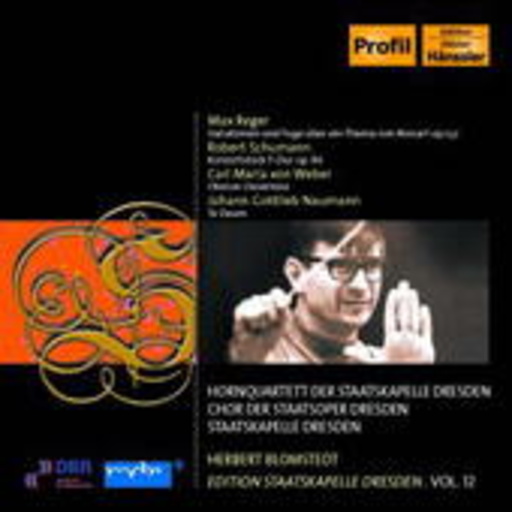 Herbert Blomstedt/Hornquartett der Staatskapelle Dresden – Variationen und Fuge über ein Thema von Mozart für Orchester Op. 132