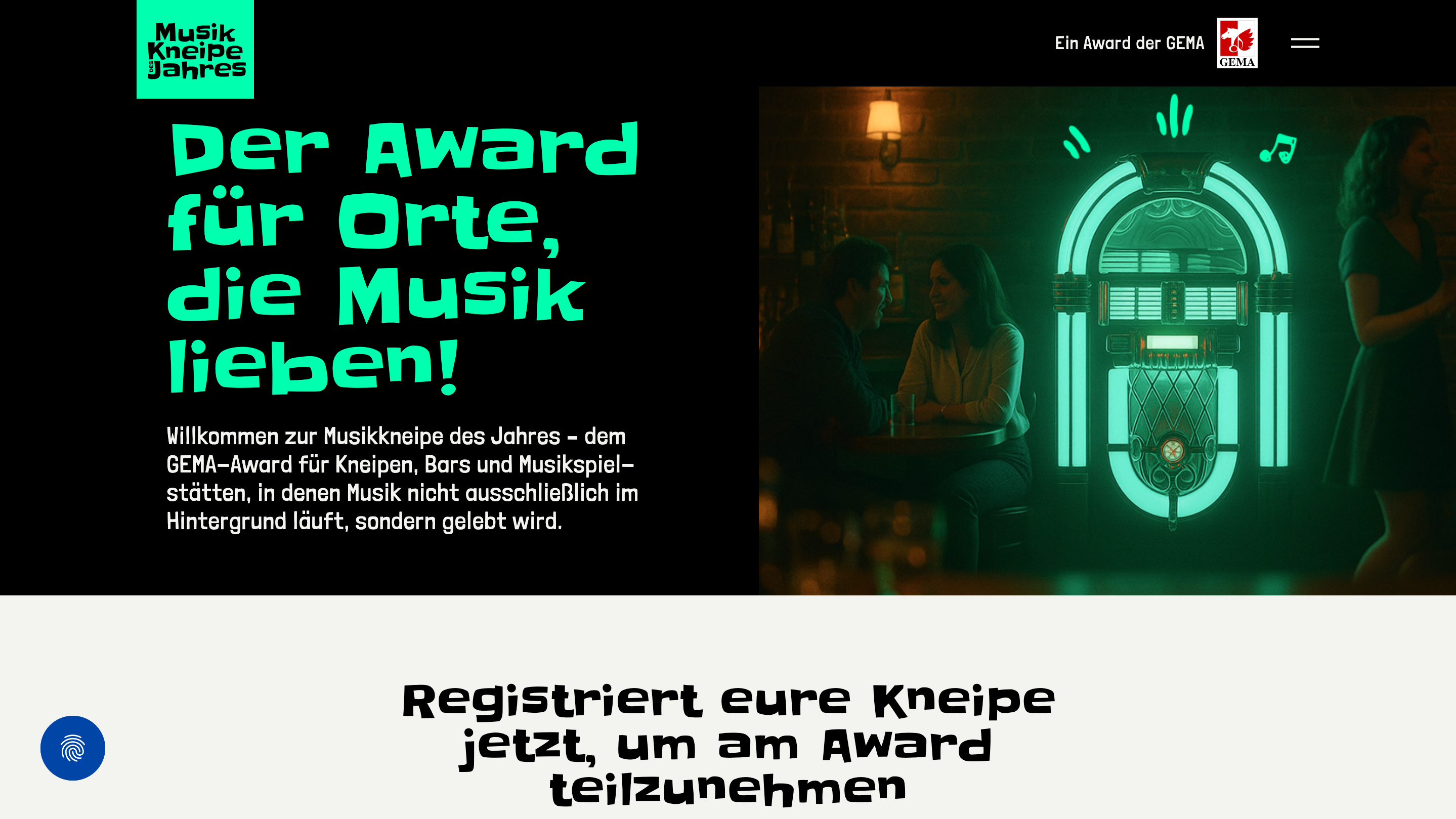 Neu in diesem Jahr am Start: der Award Musikkneipe des Jahres.