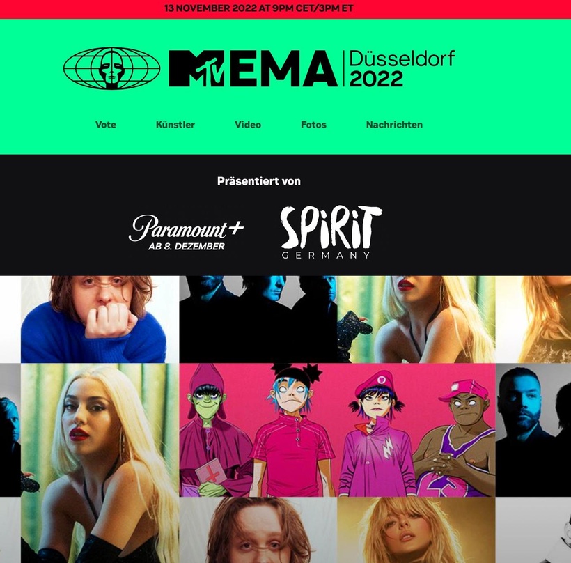 Füllt sich: das Line-up für die MTV EMAs
