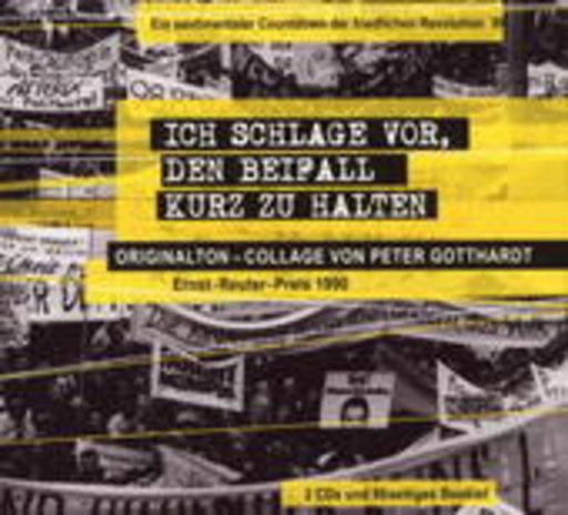 Peter Gotthardt – Ich schlage vor, den Beifall kurz zu halten