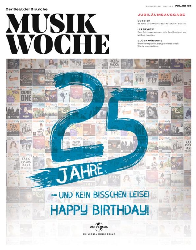 Wurde im Jubiläumsjahr gewürdigt: MusikWoche, hier das Jubiläumssonderheft