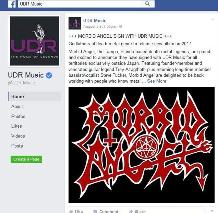 Neu bei UDR: Morbid Angel