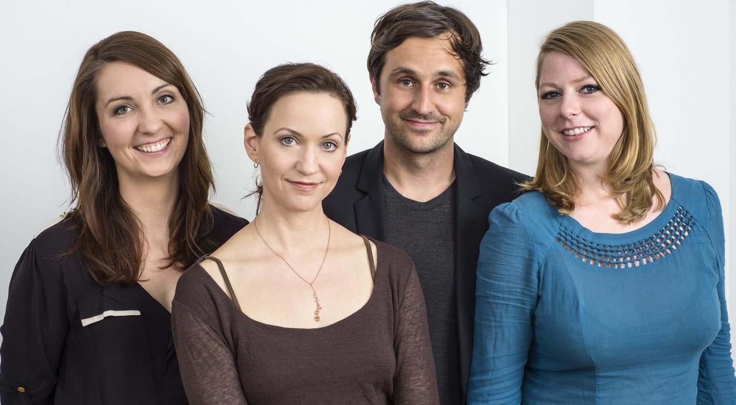Das Team von Piranha Womex (von links): Daniela Teuber (Director of Producer), Jennifer Dautermann, Paul Bräuer und Projekt managerin Fabienne Krause