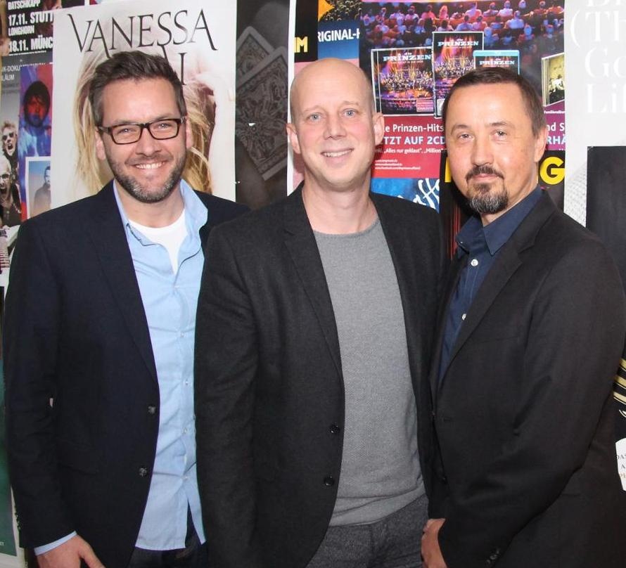 Bilden die neu formierte Spitze der AOR Labelgroup (von links): Arndt Sedler, Manfred Rolef und Henrik Gümoes