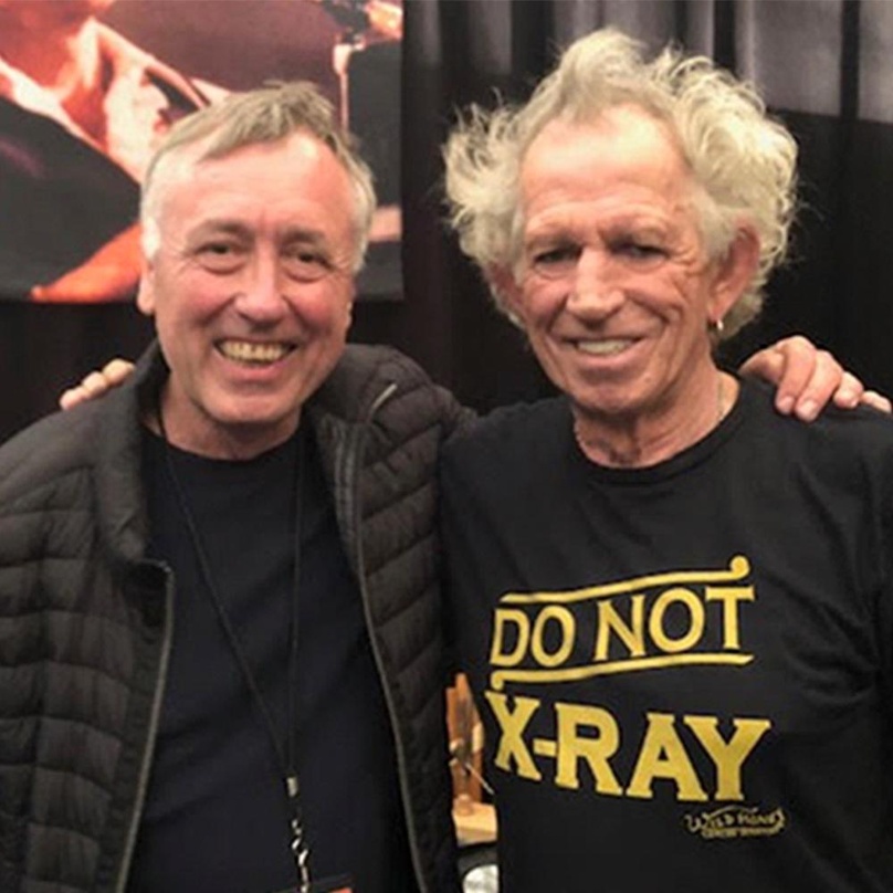 Üben den Schulterschluss: Hartwig Masuch (CEO BMG, links) und Keith Richards