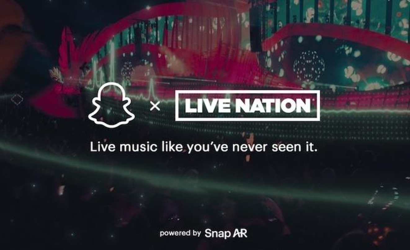 Wollen Augmented Reality anbieten: Live Nation und Snap