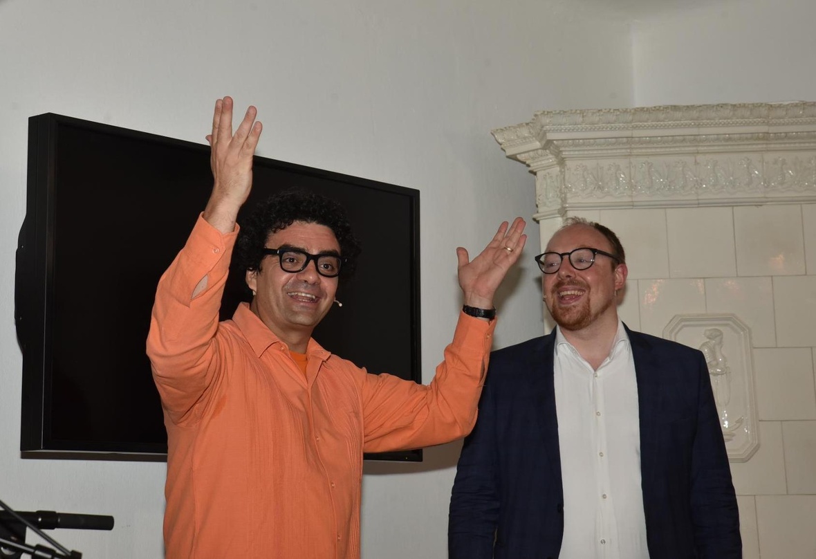 Stellen klassische Musik bei Apple Music in den Fokus: Rolando Villazón (links) und Clemens Trautmann (President Deutsche Grammophon)