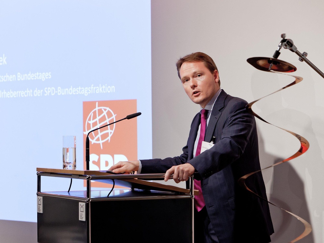 Beim Parlamentarischen Abend: Christian Flisek (SPD), Schirmherr der Veranstaltung