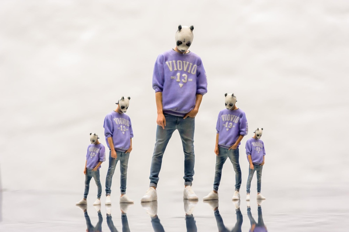 Kommen als 3D-Selfie ins Regal der Fans: Die Cro-Figuren aus der sogenannten 3D-Doob-Kollektion