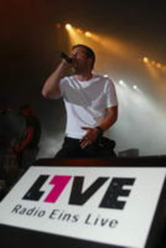 Sang auf dem Ringfest bei der Eins Live-Bühne mit seiner Band H-BlockX: Henning Wehland