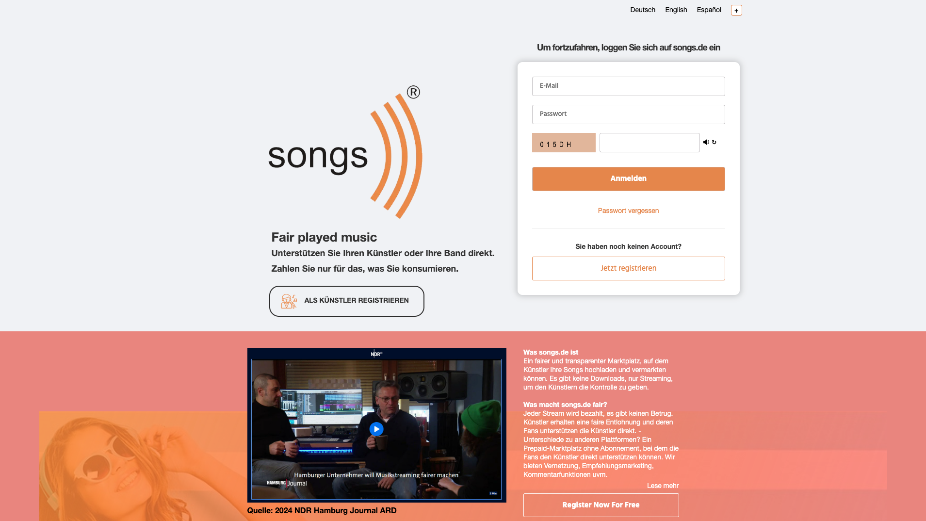 Will einen alternativen Streamingansatz liefern: Songs.de