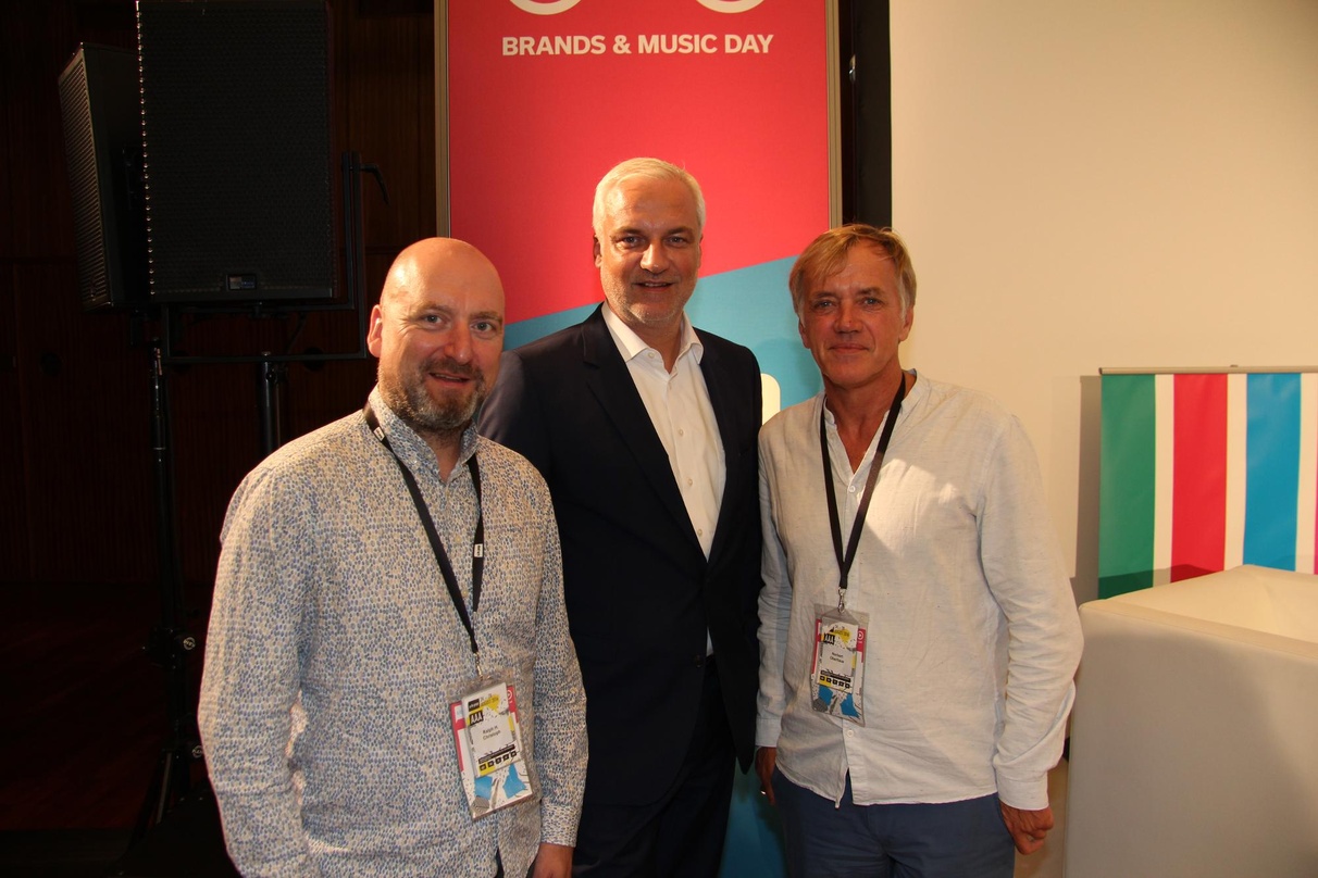 Trafen sich in Köln (von links): c/o-pop-Programmchef Ralph Christoph, NRW-Wirtschaftsminister Garrel Duin und c/o-pop-Veranstalter Norbert Oberhaus