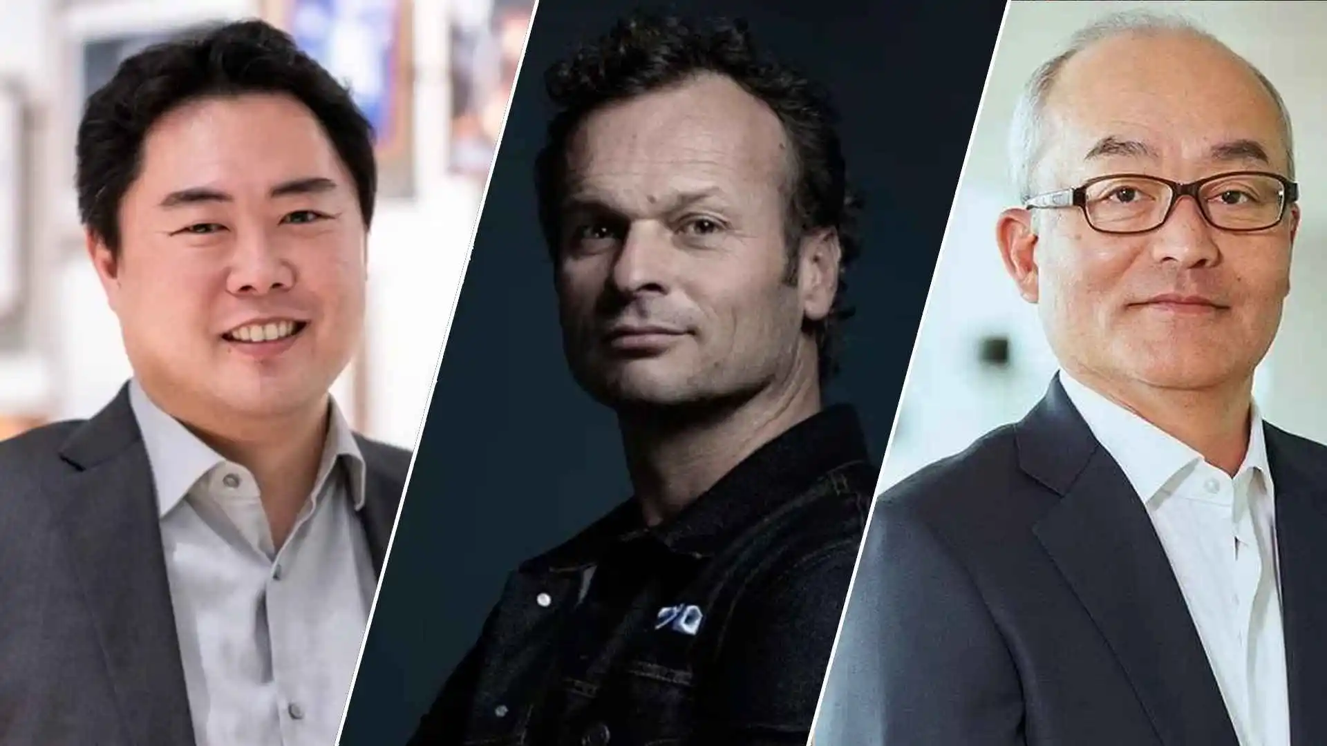 Gehören zum Managementteam der Sony Group Corporation (von links): Hideaki Nishino, Hermen Hulst und Hiroki Totoki.