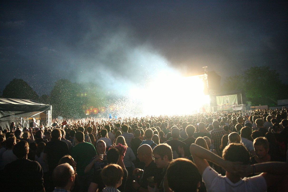 Im Westfalenpark herrschte trotz der Absage von Beth Ditto gute Stimmung: Fans beim Juicy Beat