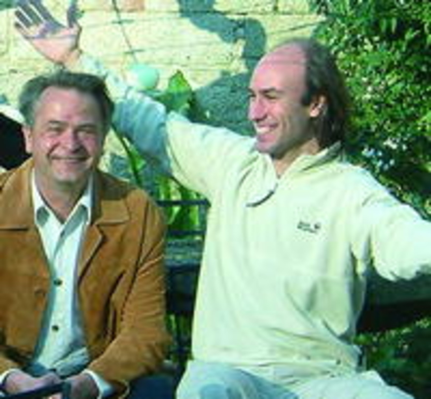 Voller Vorfreude: Pandula (l.) und Nunez