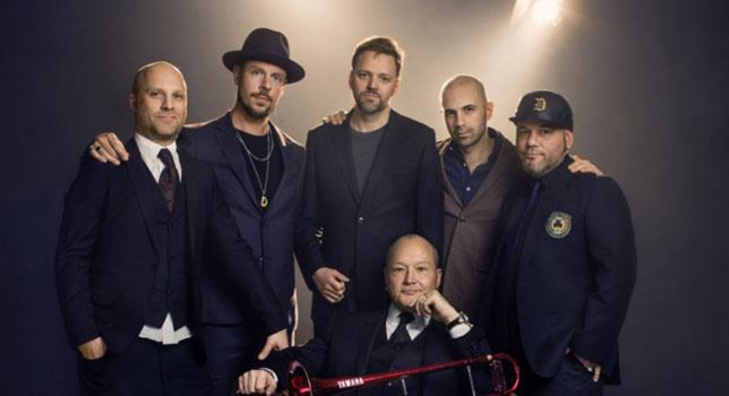 Beim Elbjazz 2021 dabei: Nils Landgren (vorn) mit seiner Funk Unit