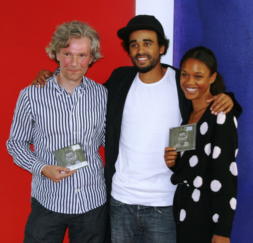 Zufriedene Gesichter (v.l.n.r.): Hannes Kraus, Patrice und Chantal N'Dombasi