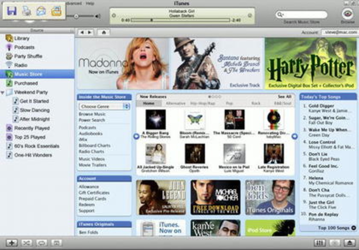 Das neue Gesicht des Apple-Stores: iTunes 5
