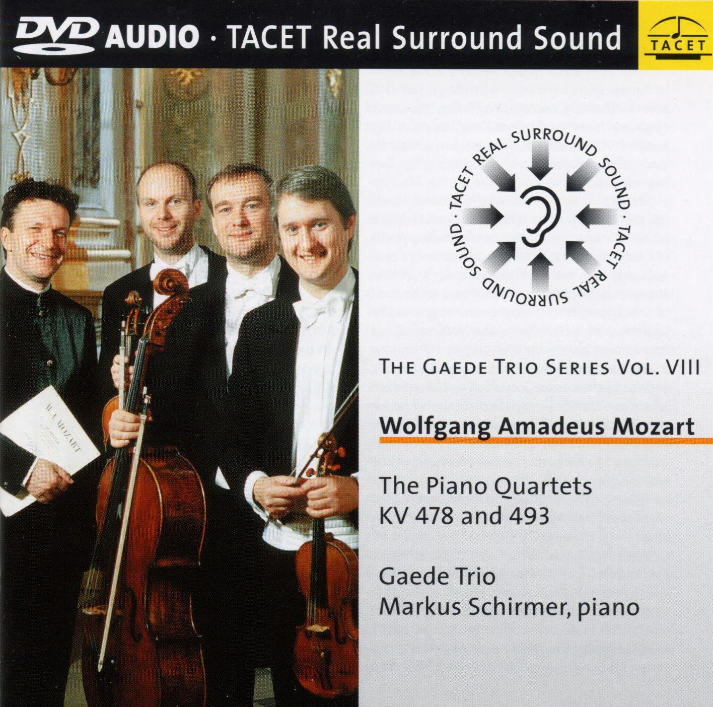 Markus Schirmer/Gaede Trio – The Piano Quartets KV 478 And 493 (Gaede Trio Series Vol. III)