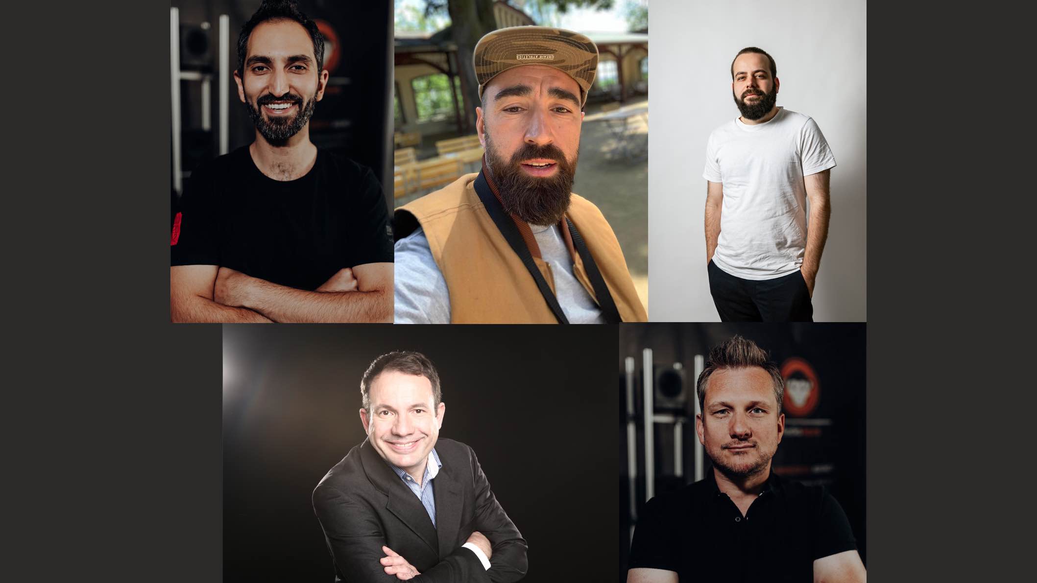 Bilden den Regionalrat des neu formierten VUT Mitte (oben, von links): Nûjîn Kartal, Alexander Causo und Patrick Gerner sowie (unten, von links) Bernd Giezek und Sebastian Gsuck.
