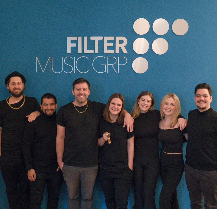 Vergrößern ihr Engagement in Europa (von links): Philipp Herder (Head Of Filter Booking), Andreas Petersen (Back To Future Sounds & Filter Music Group Denmark), Tobias Herder (Head Of Filt...