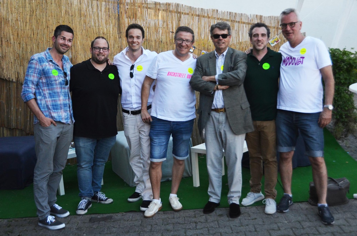 Genossen den Abend (von links): Sebastian Stein (Christmas Garden), Lutz Grotehöfer (Concert Concept), Moritz Schwenkow (My Ticket), Christian Doll (C2), Peter Schwenkow (DEAG), Hendrik Sc...