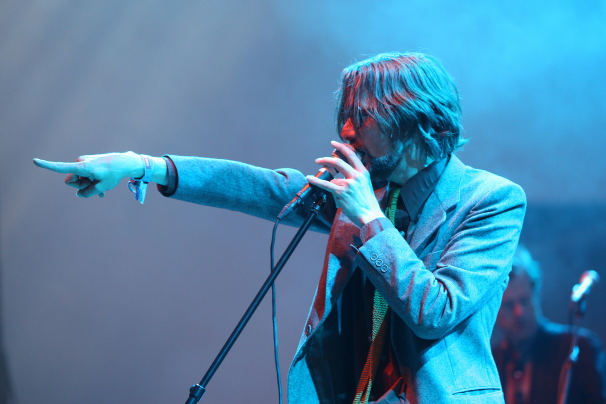 Trat im ehemaligen Flughafen Tempelhof auf: Jarvis Cocker