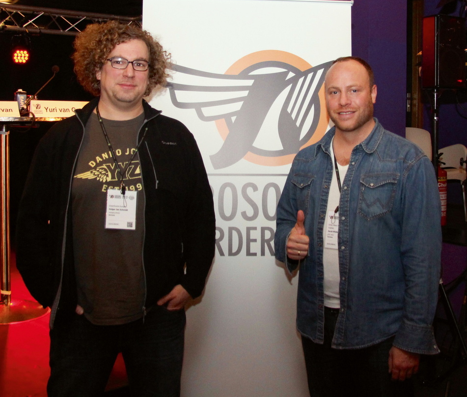 Kümmern sich auch 2014 um grüne Themen bei Eurosonic Noorderslag: Holger Jan Schmidt (links) und Jacob Bilabel
