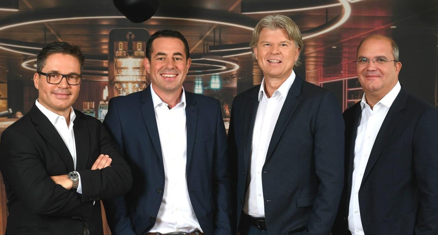 Leiten nun Ticketcorner in der Schweiz (von links): Urs Wyss (CSO), Pascal Zürcher (CMO), Andreas Angehrn (CEO) und Bernhard Keller (CFO)