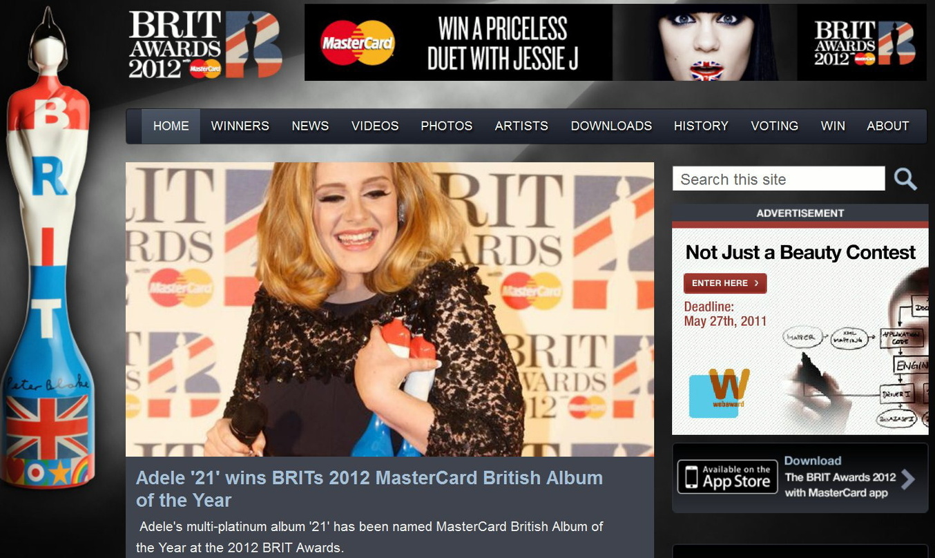 Sammelte bei der Verleihung der Brit Awards die nächsten beiden Trophäen ein: Adele