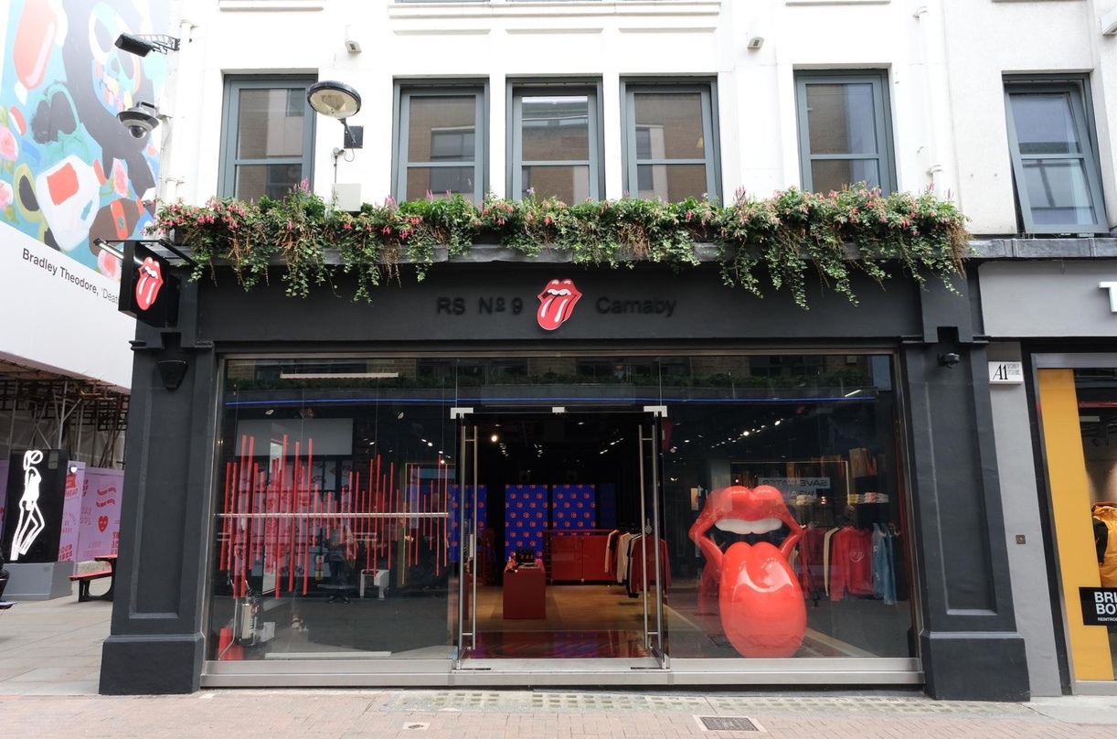 Eines der jüngsten Vorzeigeprojekte von Bravado: ein Merchshop für die Rolling Stones in London