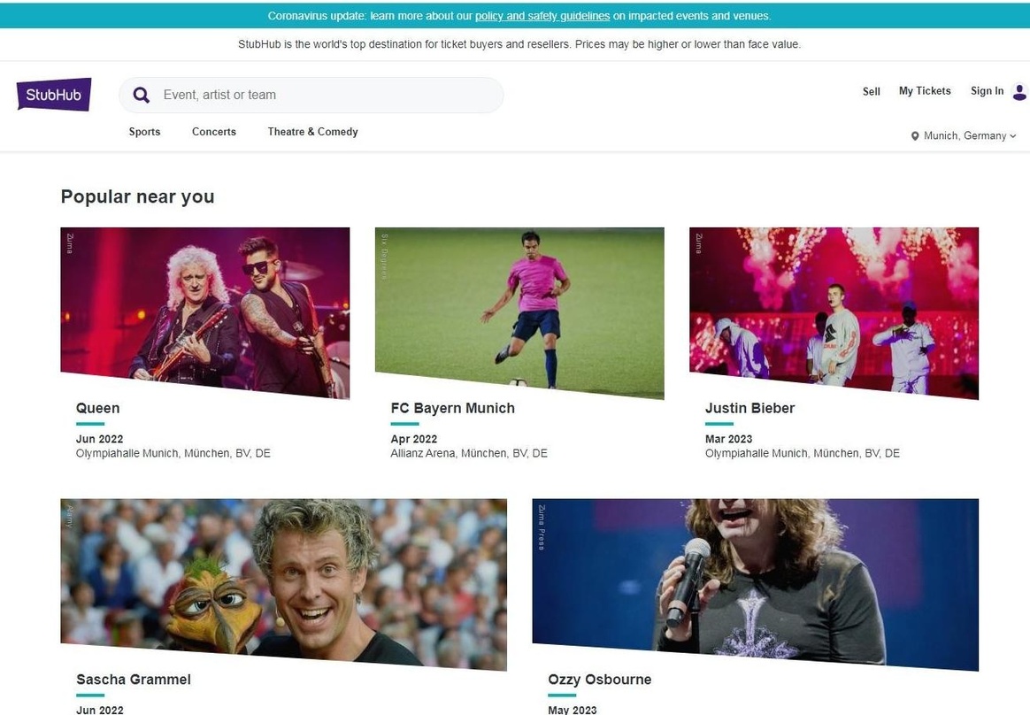 Müsste nach einem Börsengang die eigenen Zahlen offenlegen: StubHub