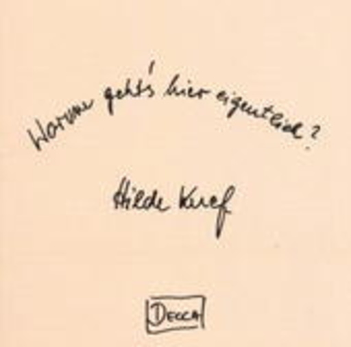 Hildegard Knef – Worum geht's hier eigentlich?
