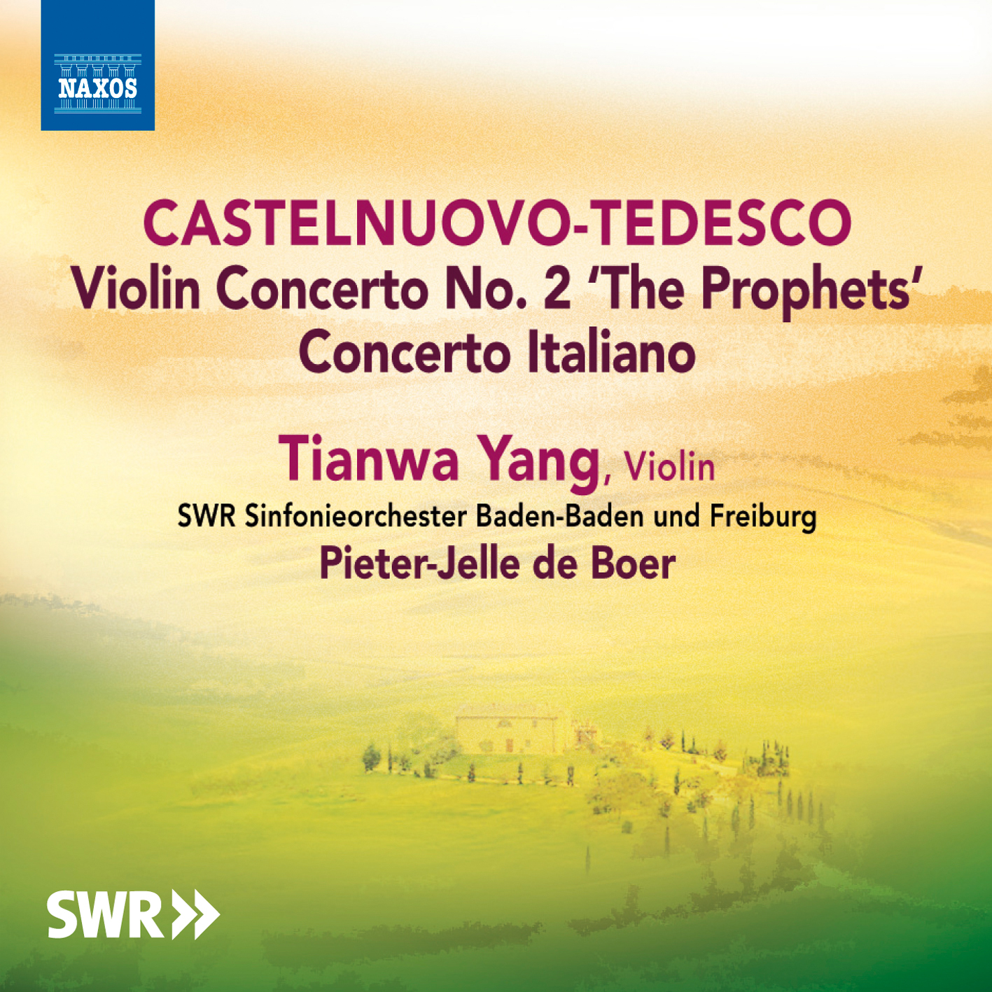 Tianwa Yang/Pieter-Jelle de Boer/SWR Sinfonieorchester – Violin Concerto No. 2 'The Prophets'/Concerto Italiano