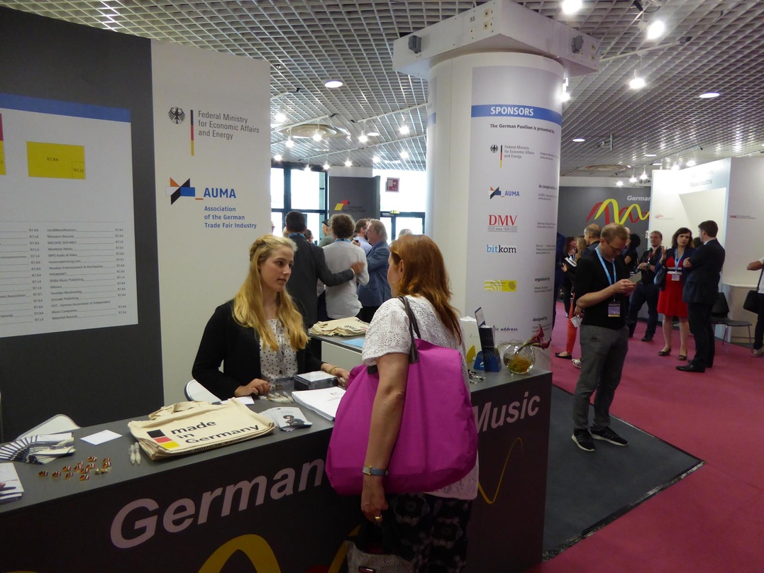 Repräsentiert die deutschen Delegierten: der German Pavilion, hier auf der Midem 2016