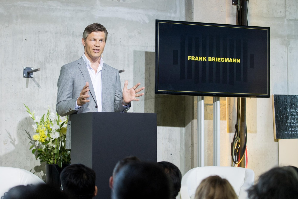 Sieht die Musikbranche als kulturell und wirtschaftlich wichtigen Faktor für die Bundeshauptstadt: Frank Briegmann, hier bei einer Veranstaltung zum Jubiläum der Deutschen Grammophon im Ja...