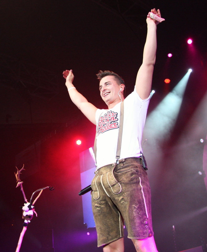 Sein Auftritt war einer der Höhepunkte der Münchner Schlager-Starparade: Andreas Gabalier