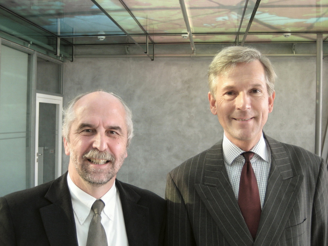 Bezogen Position zur Lage der Verwerter: Peter Zombik (l.) und Harald Heker