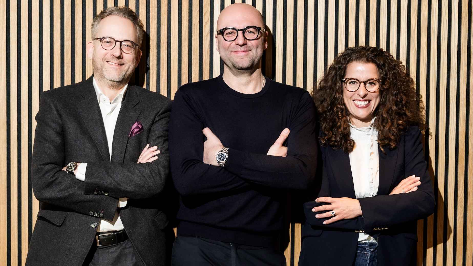 Bilden nun die Führungsspitze von Neuland Concerts: Pascal Funke (links), Christian Gerlach und Tina Krug.