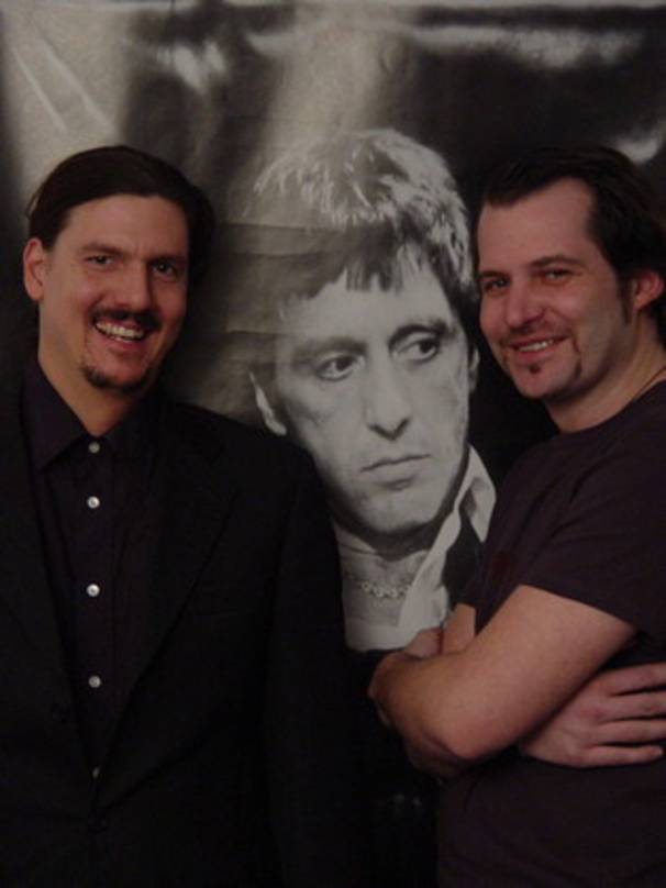 Motzen Jack Daniel's auf: Konzeptküche-Chef Boris Boretius (l.) und Marc Wessendorf