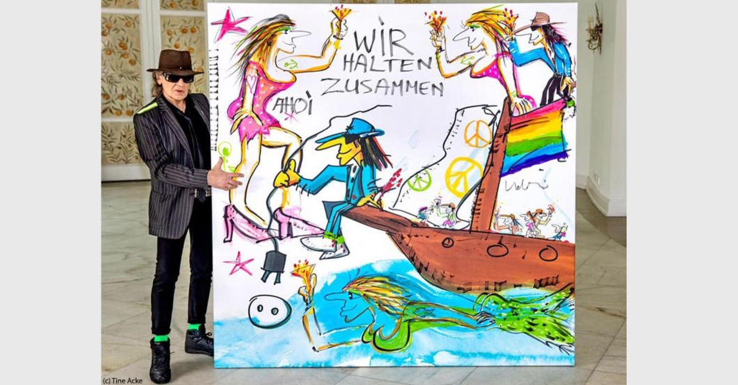 Erzielte einen Rekordpreis bei der Auktion: das Gemälde von Udo Lindenberg